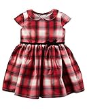 カーターズ Carter's ワンピース & ベビー・デポ モスリン ウォッシュクロス Plaid Tafetta Dress 3M (55-61cm) [並行輸入品]