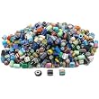 Assorted Chevron Glass Beads Beading Mix Approx 500