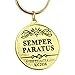 EEC, Inc. US Coast Guard Logo Keychain Patriotic Key Ring Military Gift Men Women Veterans, Red, 1 1/2 inch