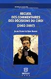 Recueil des Commentaires des Décisions du CIRDI (2002-2007)