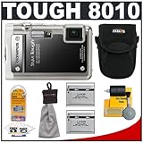 Olympus Stylus Tough 8010 Shockproof & Waterproof Digital 
Camera (Black) + Batteries + Case + Accessory Kit