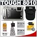 Olympus Stylus Tough 8010 Shockproof & Waterproof Digital Camera (Black) + Batteries + Case + Accessory Kit