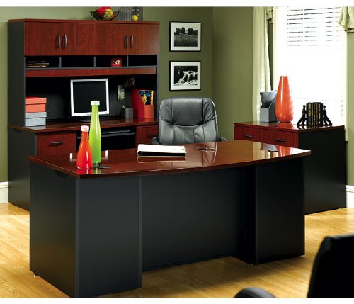 Buy Cheap Classic Cherry/ Soft Black Executive Office Grouping Classic Cherry/Soft Black