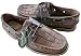 $100 Nautica Chart Brown Leather Boat Sail Shoes #Image 1