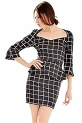 Plaid Print Peplum Polyester Evening Dress/Prom Dress/Wedding Party Dress 