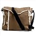 Wallaboo microfibre suede change bag Chocolate
