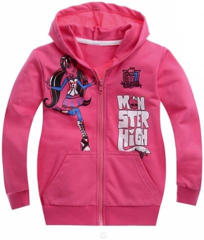 100% Cotton Monster High Print Girls Hoodies (95/2-3 Years)