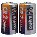 GE/Sanyo CR2 Photo Lithium Battery, 2-Pack