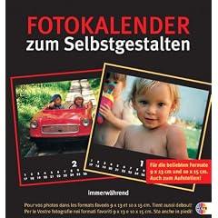 Fotokalender zum Selbstgestalten schwarz