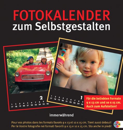 Heye Verlag GmbH Fotokalender zum Selbstgestalten schwarz