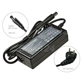 65W Adaptateur chargeur secteur AC Adapter pour ordinateur portable HP Compaq 2210 2210b 2510p 2710p 6730s 6830s D494aa nc2400 nc4400 nc6230 nc6320 nc6400 nc8430 nw8440 nx6310 nx6315 nx6320 nx6325 nx7300 nx7400 tc4400. Avec c�ble d'alimentation standard europ�en. De e-port24�