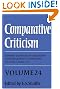 Comparative Criticism: Volume...