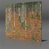 GUSTAV KLIMT Birch Forest, Large Gallery Framed Canvas Art Poster Print Ready To Hang NEW