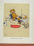 VERSATILE MOTHER PUPPY DOG BITCH HOUND OLD PRINT ART