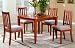 Brown Finish Wooden DINING CHAIRS (1 PAIR SET)