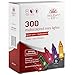 Holiday Joy - 300 Count Multi-Color Green Wire Christmas Tree String Lights - Indoor/Outdoor (300 Multi-Color)