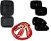 Auto Pearl - Combo Of - Bead Seat Velvet Grey , Car 500 Amp Heavy Duty Jumper Booster Cables And Chipkoo Sun Shade Curtain Black Set of 4 RS.1197.00