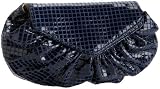 Lauren Merkin Diana Snake Embossed Detachable Chain Flap Clutch