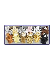 1 Dozen Velour Animal Hand Puppets Kids TOY Preschool Kindergarten