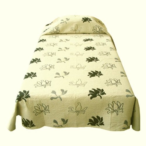 【60％OFF】ベッドカバー・ベッドスプレッド アウトレット　数量限定　百貨店ブランド【JOVER】「ネパール」　ダブルサイズ(D)　681985