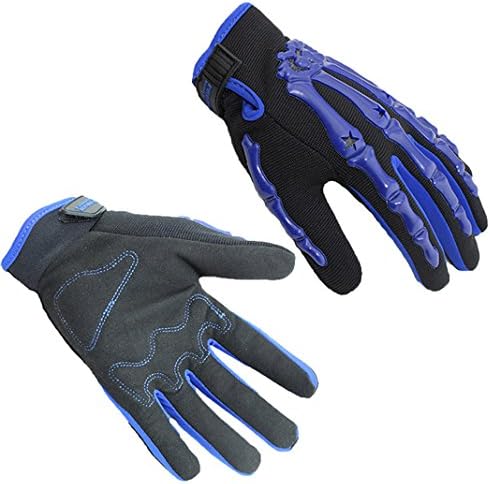 Outdoor Sport Ventilated Cycling Racing Mountain Bicycle Motorcycle Full Finger Ghost Skeleton Bone Gloves