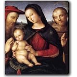 Raphael 'Virgin Mary and Son' Giclee Canvas Oil Brush Art