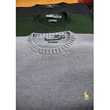 Polo by Ralph Lauren Blue Pima Sweater #48342 at Polo Ralph Lauren