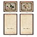 The Best Card Company Variety Pack of 10 Retro Christmas Greeting Cards with Envelopes, Humor Holiday Assortment for Men and Women (10 Designs, 1 Each) - Lacy Holidays M1760XS