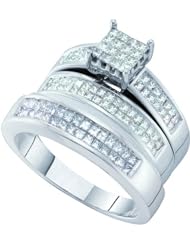 1.42CTW DIAMOND INVISIBLE TRIO SET