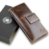 Große komfortable Lazarotti Geldbörse H30515, edles Vollrind-Leder, Geldbeutel, Portemonnai, braun, pass. zu Lazarotti Handtaschen
