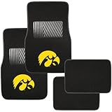 Pilot Alumni Group FM-924 Universal Fit Four Piece Floor Mat Set (Collegiate Iowa Hawkeyes)