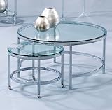 IMAGE OF Bassett Mirror T1792-120C Patinoire Round Cocktail Casters End