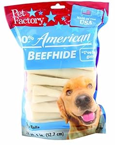 Pet Factory USA 5-Inch Chip Rawhide Rolls for Dogs, 22-Count - Pack of 2 Pet Factory USA 5-Inch Chip Rawhide Rolls for Dogs, 22-Count - Pack of 2