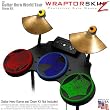 Spider Web Colors Skin by WraptorSkinz fits Guitar Hero 4 World Tour Drum Set for Nintendo Wii, XBOX 360, PS2 & PS3 (DRUMS NOT INCLUDED)