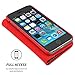 iPhone 5 / 5s Case, Snugg - Red Leather iPhone 5/5s Flip Case Premium Wallet Phone Cover with Card Slots for Apple iPhone 5 / 5s