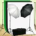 ePhoto Photography Vidoe Lighting Kit ChromaKey Green Blak White 10x20 Screen Video Lighting Kit by ePhotoInc HKZ05