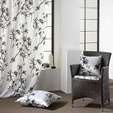 Coussin (60 cm) Hanoi Blanc et Noir Image du produit