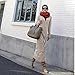 Kamaco Winter Single-Breasted Warm Pullover Long Cardigan Sweater Khaki L