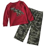 Carter's Camo Dinosaur Fleece Pajama Set (3t)