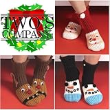 Kringle Kozies Slipper Socks by Two's Company (Set of 3)