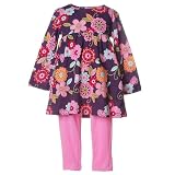 Toddler Little Girls Clothing FLORAL 2 Piece Set FLAPDOODLES Girl 2T-6X
