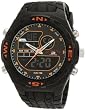 U.S. Polo Assn. Men's US9059 Analog-Digital Black Dial Black Rubber Strap Watch