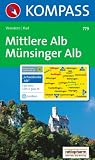  : Mittlere Alb, M&uuml;nsinger Alb 1 : 50 000: "Schw&auml;bische Alb". Wander- und Radkarte
