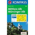 Mittlere Alb, M�nsinger Alb 1 : 50 000: Wandern / Rad
