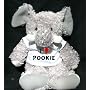 Plush Elephant (Slowpoke) toy with I Love Pookie