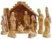 Deluxe Olive Wood Nativity Set- Hand Carved in Bethlehem, the Holy Land.
