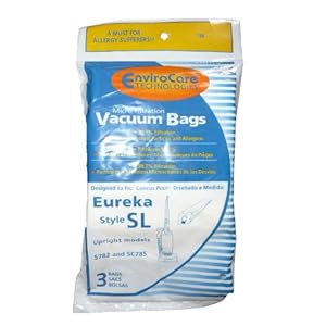 3 Eureka Sanitaire Type SL Vacuum Bag Commercial Mini Upright Vacuum Cleaners S782 SC785 S782A S782A-1 SC785A-1 SC785A 61125-12 61125-50 61125 SC785A
