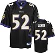 Ray Lewis Jersey: Reebok Black Replica #52 Baltimore Ravens Jersey