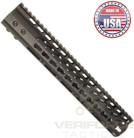 12" KeyMod Ultra Lightweight Slim Profile Free Floating Forearm Handgaurd for 5.56/.223 Sport Rifles by Veriforce Tactical