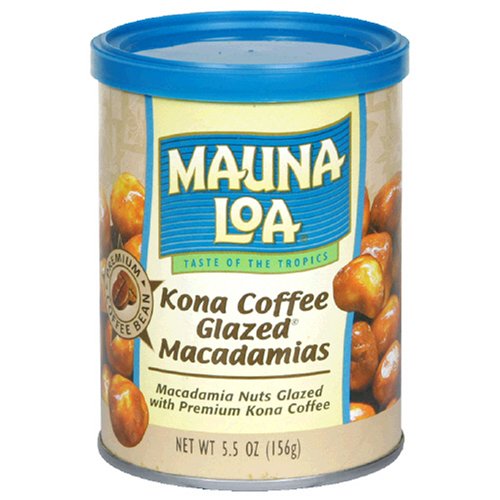 Mauna Loa Macadamia Nuts, Coffee Glazed, 5.5-Ounce Canisters (Pack of 6)